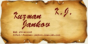 Kuzman Jankov vizit kartica